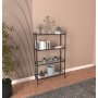 HANAH HOME Polica za knjige Marta Black Glass - slika 3