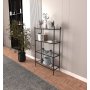 HANAH HOME Polica za knjige Marta Black Glass - slika 4