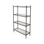 HANAH HOME Polica za knjige Marta Black Glass - slika 1
