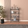 HANAH HOME Polica za knjige Marta Black Glass - slika 2