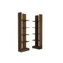 HOME LINE Polica za knjige Ikiz Walnut - slika 3