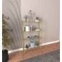 HANAH HOME Polica za knjige Marta Gold Glass - slika 2