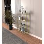 HANAH HOME Polica za knjige Marta Gold Glass - slika 3