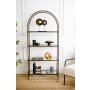 HANAH HOME Polica za knjige Mona Black Glass - slika 3