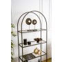 HANAH HOME Polica za knjige Mona Black Glass - slika 4