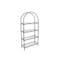 HANAH HOME Polica za knjige Mona Black Glass - slika 1