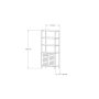 HOME LINE Polica za knjige Metela Sapphire Oak - slika 4