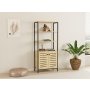 HOME LINE Polica za knjige Metela Sapphire Oak - slika 1