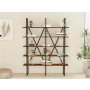 HOME LINE Polica za knjige Burgaz Walnut - slika 2