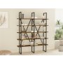 HOME LINE Polica za knjige Burgaz Walnut - slika 1