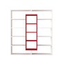 HANAH HOME Polica za knjige Ample White Red - slika 1