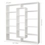HANAH HOME Polica za knjige Ample White - slika 5