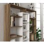 HANAH HOME Polica za knjige Ample Walnut White - slika 5