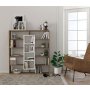 HANAH HOME Polica za knjige Ample Walnut White - slika 2