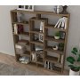 HANAH HOME Polica za knjige Ample Walnut - slika 4