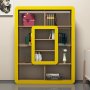 HANAH HOME Polica za knjige Orkide Walnut Yellow - slika 3