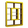 HANAH HOME Polica za knjige Orkide Walnut Yellow - slika 1