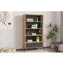 HOME LINE Polica za knjige Numana Sapphire Oak Anthracite - slika 2