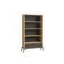 HOME LINE Polica za knjige Numana Sapphire Oak Anthracite - slika 5