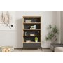 HOME LINE Polica za knjige Numana Sapphire Oak Anthracite - slika 1