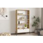 HOME LINE Polica za knjige Numana Sapphire Oak White - slika 2