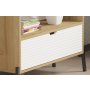 HOME LINE Polica za knjige Numana Sapphire Oak White - slika 3