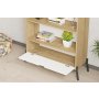 HOME LINE Polica za knjige Numana Sapphire Oak White - slika 4