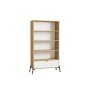 HOME LINE Polica za knjige Numana Sapphire Oak White - slika 5