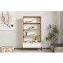 HOME LINE Polica za knjige Numana Sapphire Oak White - slika 1
