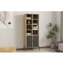 HOME LINE Polica za knjige Lido Sapphire Oak Anthracite - slika 2