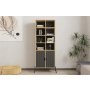 HOME LINE Polica za knjige Lido Sapphire Oak Anthracite - slika 1