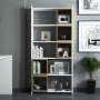 HANAH HOME Polica za knjige Box White Walnut - slika 4