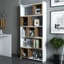 HANAH HOME Polica za knjige Box White Walnut - slika 2