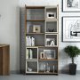HANAH HOME Polica za knjige Box Walnut Cream - slika 4