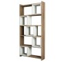 HANAH HOME Polica za knjige Box Walnut Cream - slika 1