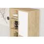 HOME LINE Polica za knjige Otranto Sapphire Oak White - slika 3