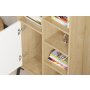 HOME LINE Polica za knjige Otranto Sapphire Oak White - slika 4