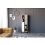 HOME LINE Polica za knjige Sorrento Sapphire Oak White - slika 2
