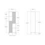 HOME LINE Polica za knjige Sorrento Sapphire Oak White - slika 5