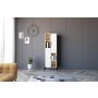 HOME LINE Polica za knjige Sorrento Sapphire Oak White - slika 1