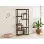 HOME LINE Polica za knjige Emina Walnut - slika 1