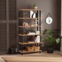 HANAH HOME Polica za knjige Gala Black - slika 2