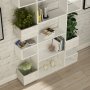 HANAH HOME Polica za knjige Niho White Light White - slika 3