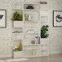 HANAH HOME Polica za knjige Niho White Light White - slika 2