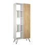 HANAH HOME Polica za knjige Jedda Bookcase White Oak - slika 1
