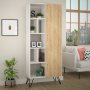 HANAH HOME Polica za knjige Jedda Bookcase White Oak - slika 2