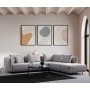 Atelier del Sofa Ugaona garnitura Floransa Light Grey - slika 1