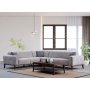 Atelier del Sofa Ugaona garnitura Athena Corner L2 C 3R Light Grey - slika 1