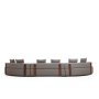 Atelier del Sofa Ugaona garnitura Gondol 3 (CHL SOL O3 CHL SAG) Grey - slika 3