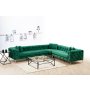 Atelier del Sofa Ugaona garnitura Como Right Green - slika 2